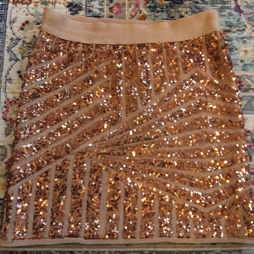 BCBG Sequined mini skirt